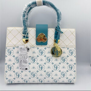 ****SOLD*****Disney Parks Grand Floridian Loungefly Satchel Bag White Teal